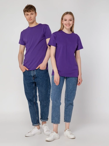 Футболка унисекс T-Bolka 160, фиолетовая Футболка унисекс T-Bolka 160, фиолетовая