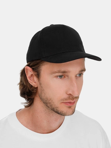 Бейсболка Long Beach, черная Бейсболка Long Beach, черная