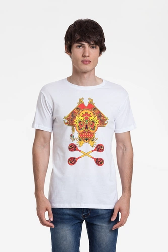 Футболка Yo Ho Hohloma, белая Футболка Yo Ho Hohloma, белая