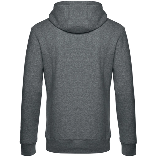 Толстовка с капюшоном унисекс King, темно-серый меланж Толстовка с капюшоном унисекс King, темно-серый меланж