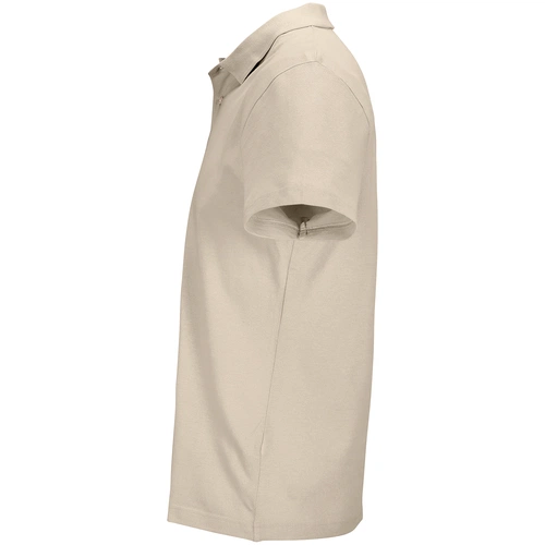 Рубашка поло унисекс Pulse, бежевая (льняная) Рубашка поло унисекс Pulse, бежевая (льняная)