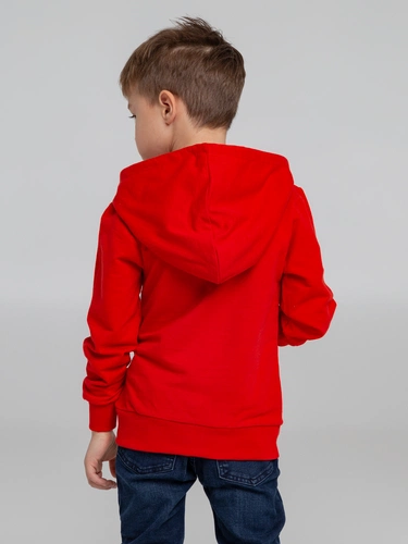 Толстовка с капюшоном детская Kirenga Kids, красная Толстовка с капюшоном детская Kirenga Kids, красная