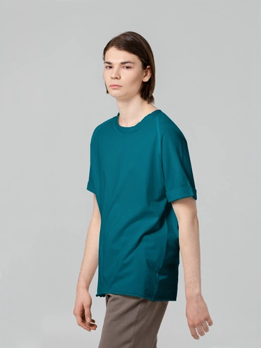 Футболка унисекс Vozduh 1.0, темно-бирюзовая Футболка унисекс Vozduh 1.0, темно-бирюзовая