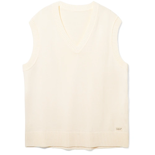 Жилет оверсайз унисекс Tad в сумке, молочно-белый Жилет оверсайз унисекс Tad в сумке, молочно-белый