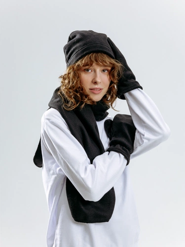 Шарф Fleecy, черный Шарф Fleecy, черный