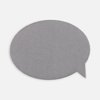 Наклейка тканевая Lunga Bubble, M, серая