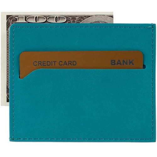 Чехол для карточек Nubuk, бирюзовый Чехол для карточек Nubuk, бирюзовый