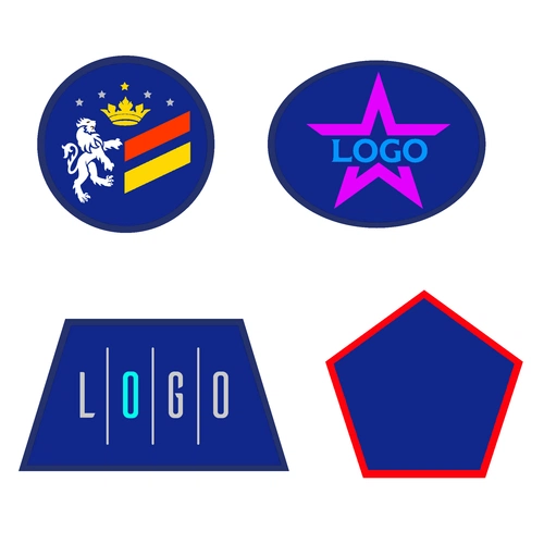 Шеврон из габардина Gabo L, синий Шеврон из габардина Gabo L, синий