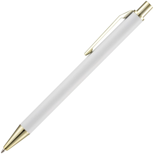 Ручка шариковая Lobby Soft Touch Gold, белая Ручка шариковая Lobby Soft Touch Gold, белая