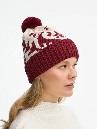 Шапка Wintertude, красная с белым Шапка Wintertude, красная с белым