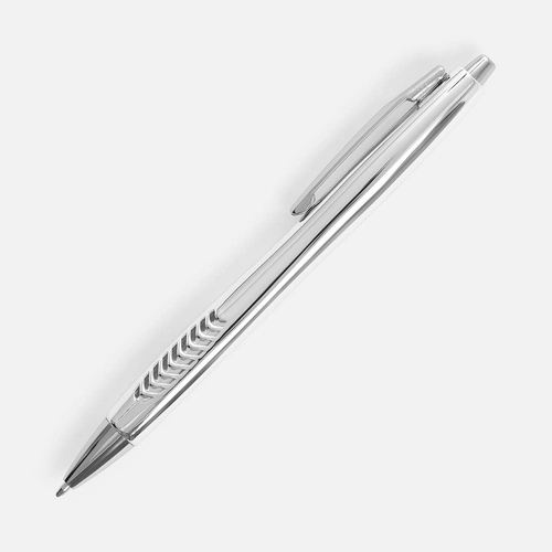 Ручка шариковая Barracuda, серебристая Ручка шариковая Barracuda, серебристая