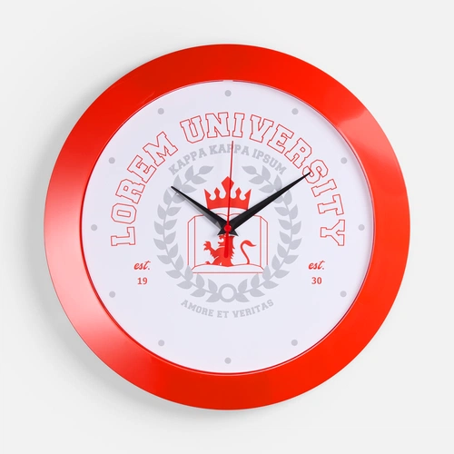 Часы настенные Vivid Large, красные Часы настенные Vivid Large, красные