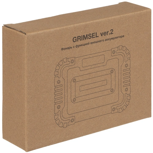 Фонарь аккумуляторный Grimsel, ver.2, серый Фонарь аккумуляторный Grimsel, ver.2, серый