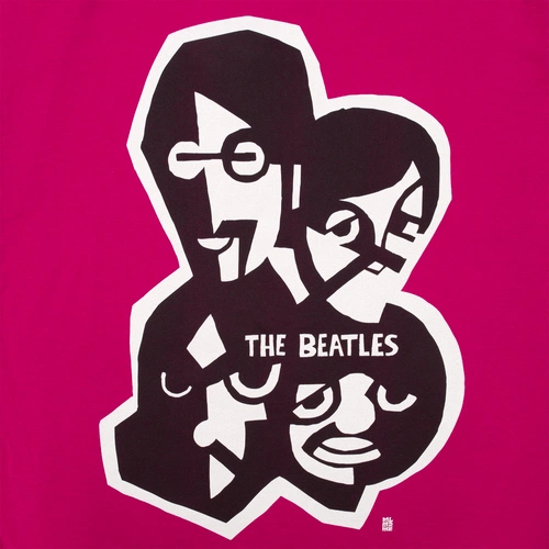 Футболка женская «Меламед. The Beatles», ярко-розовая (фуксия) Футболка женская «Меламед. The Beatles», ярко-розовая (фуксия)
