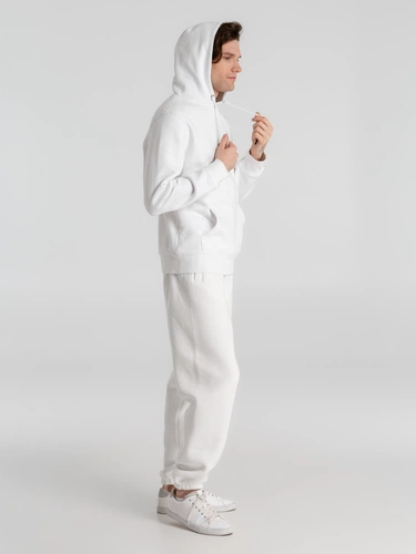 Толстовка с капюшоном унисекс King, белая Толстовка с капюшоном унисекс King, белая