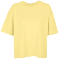 Футболка оверсайз женская Boxy Women, светло-желтая