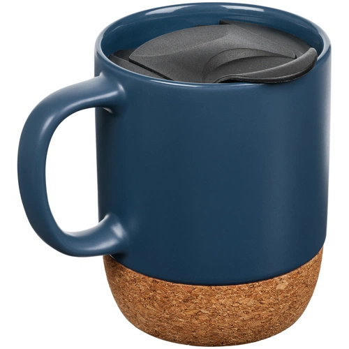 Кружка с пробковой подставкой Corky Walk, синяя Кружка с пробковой подставкой Corky Walk, синяя