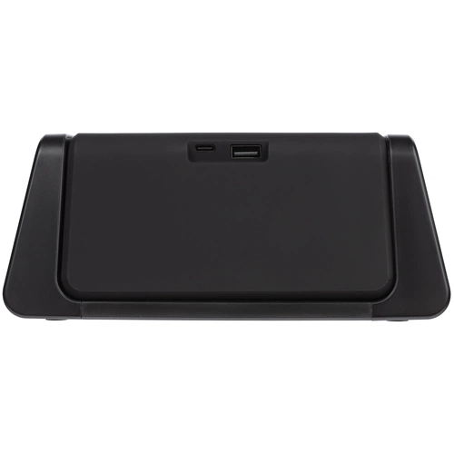 Настольный стерилизатор с беспроводной зарядкой и часами UV Depot, черный Настольный стерилизатор с беспроводной зарядкой и часами UV Depot, черный