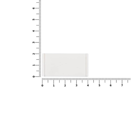 Лейбл из ПВХ Dzeta, S, белый Лейбл из ПВХ Dzeta, S, белый