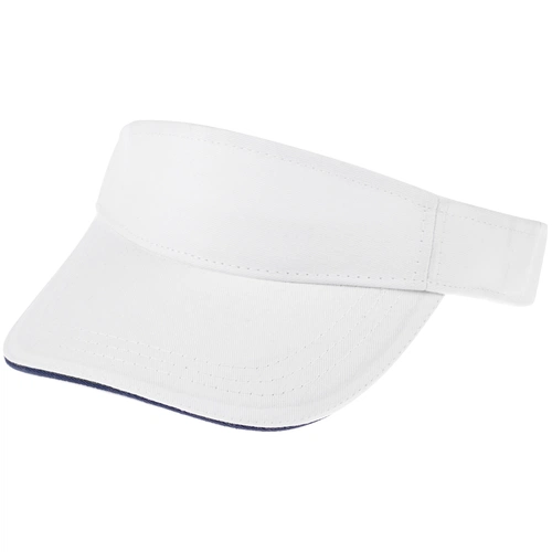 Козырек Active, белый с темно-синим кантом Козырек Active, белый с темно-синим кантом