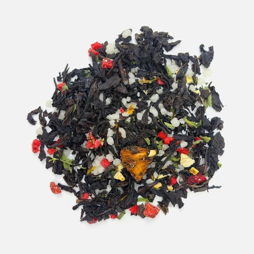 Чай «Сокочай», черный с соком ананаса, клубникой, мятой, медом и лимоном Чай «Сокочай», черный с соком ананаса, клубникой, мятой, медом и лимоном