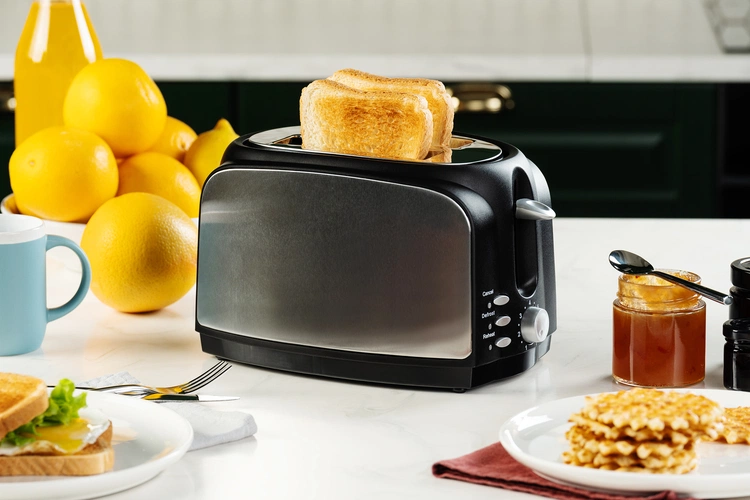 Электрический тостер Postre, серебристо-черный Электрический тостер Postre, серебристо-черный