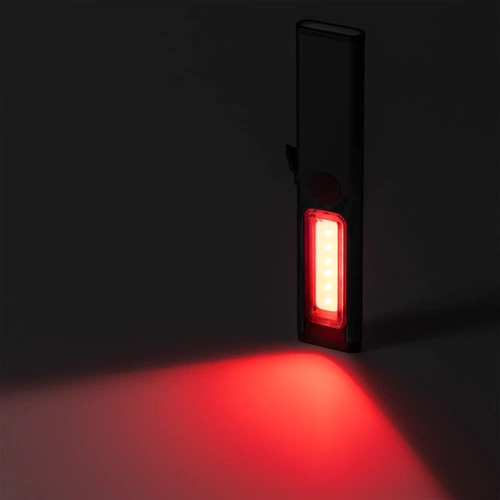 Фонарик-факел аккумуляторный Wallis с магнитом, черный Фонарик-факел аккумуляторный Wallis с магнитом, черный