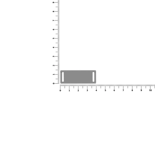 Лейбл из ПВХ Kova, серый Лейбл из ПВХ Kova, серый