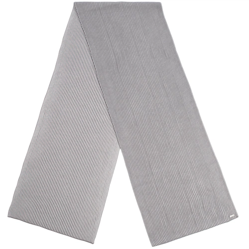 Шарф Nobilis, белый с серым Шарф Nobilis, белый с серым