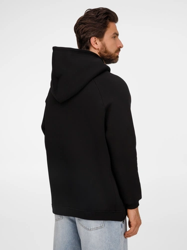 Худи унисекс оверсайз Easy Street, черное Худи унисекс оверсайз Easy Street, черное