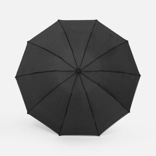 Зонт обратного сложения Norsken с фонариком, черный Зонт обратного сложения Norsken с фонариком, черный