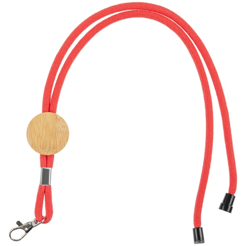 Шнурок для бейджа Tube Wood, красный Шнурок для бейджа Tube Wood, красный