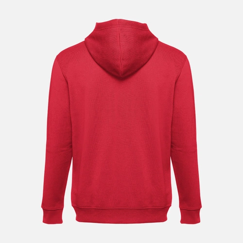 Толстовка мужская на молнии с капюшоном Amsterdam, красная Толстовка мужская на молнии с капюшоном Amsterdam, красная