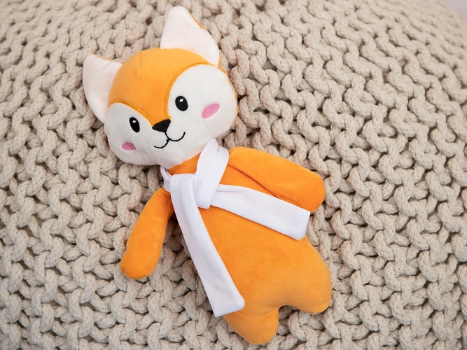 Мягкая игрушка Beastie Toys, лисенок с белым шарфом Мягкая игрушка Beastie Toys, лисенок с белым шарфом