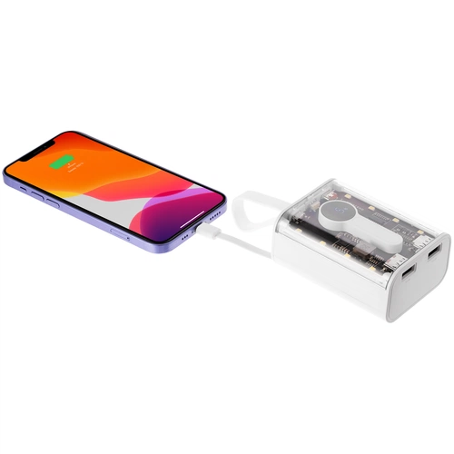 Аккумулятор с быстрой зарядкой Trellis Quick 10000 мАч, белый Аккумулятор с быстрой зарядкой Trellis Quick 10000 мАч, белый