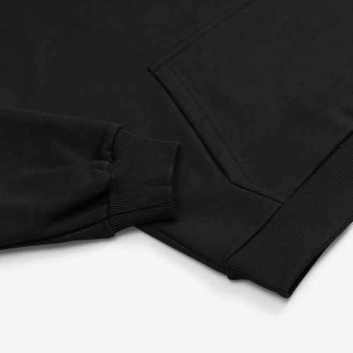 Худи унисекс оверсайз Songo, черное Худи унисекс оверсайз Songo, черное