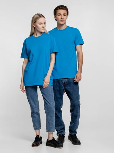 Футболка унисекс T-Bolka 160, бирюзовая Футболка унисекс T-Bolka 160, бирюзовая