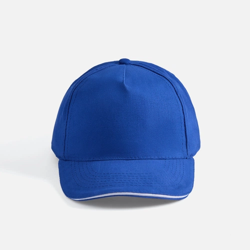 Бейсболка Long Beach, ярко-синяя с белым Бейсболка Long Beach, ярко-синяя с белым