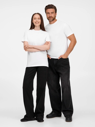 Футболка унисекс T-Bolka 180, белая Футболка унисекс T-Bolka 180, белая