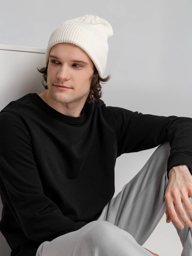 Свитшот унисекс BNC Inspire (Organic), черный Свитшот унисекс BNC Inspire (Organic), черный