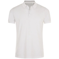 Рубашка поло мужская Brandy Men, белая с темно-синим