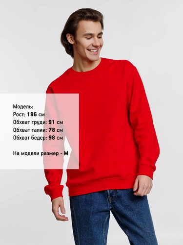 Свитшот унисекс Columbia, красный Свитшот унисекс Columbia, красный