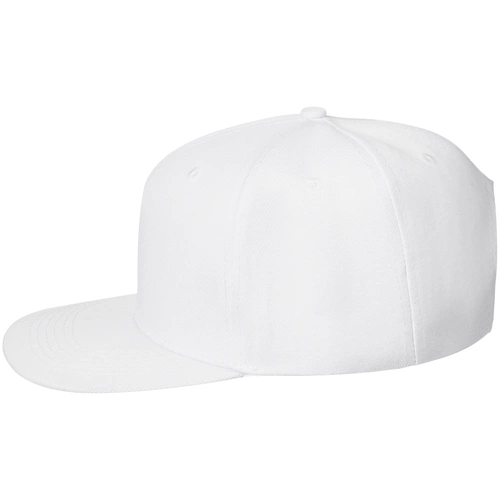 Бейсболка Snapback с прямым козырьком, белая Бейсболка Snapback с прямым козырьком, белая