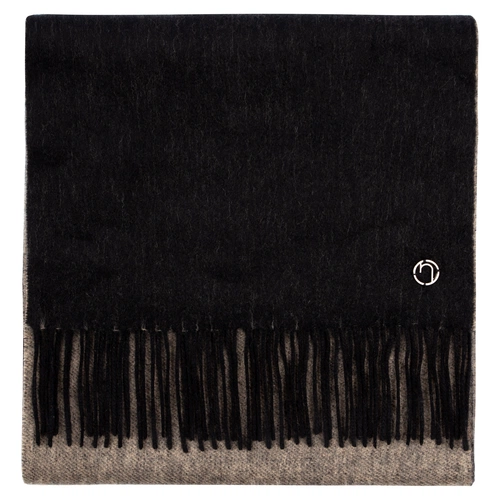 Шарф Charming, черный с бежевым Шарф Charming, черный с бежевым