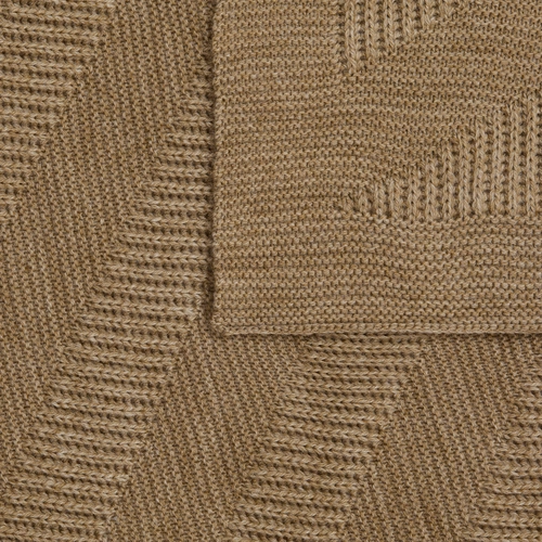 Плед Locus Solus, коричнево-бежевый меланж Плед Locus Solus, коричнево-бежевый меланж