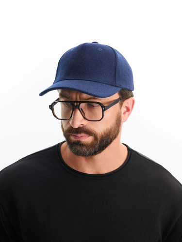 Бейсболка Woolridge, темно-синяя Бейсболка Woolridge, темно-синяя