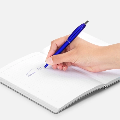 Ручка шариковая Bright Spark, синий металлик Ручка шариковая Bright Spark, синий металлик