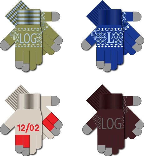 Сенсорные перчатки на заказ Guanti Tok, полушерсть Сенсорные перчатки на заказ Guanti Tok, полушерсть