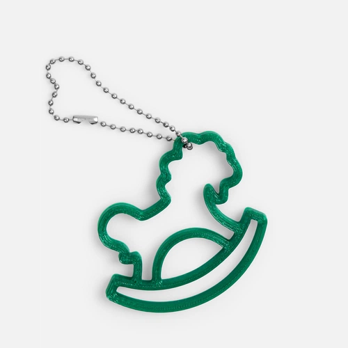 Подвеска «Лошадка-качалка», 3D-печать на заказ Подвеска «Лошадка-качалка», 3D-печать на заказ