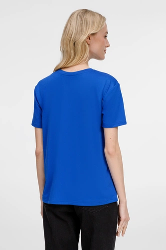 Футболка унисекс Senti, ярко-синяя Футболка унисекс Senti, ярко-синяя